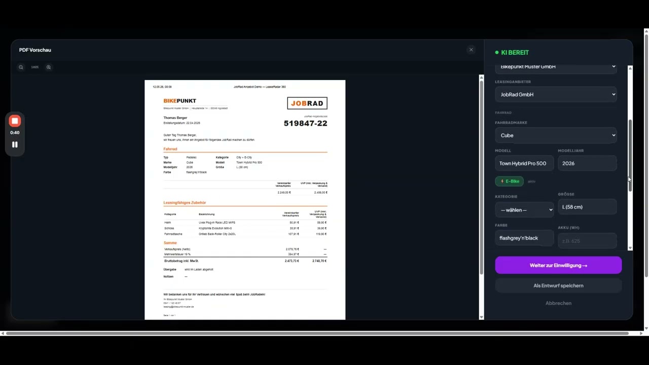 LeaseRadar 360 Demo Video